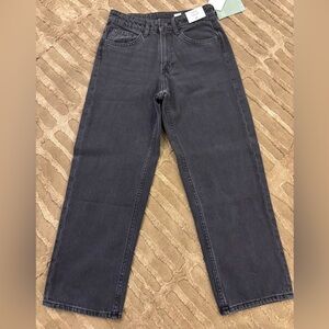H&M Kids Washed Black Loose Fit Jeans